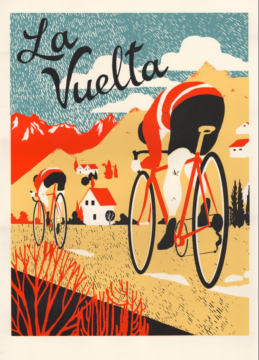 La Vuelta，2015（丝网印刷） 作者 伊丽莎·索思伍德（Eliza Southwood）