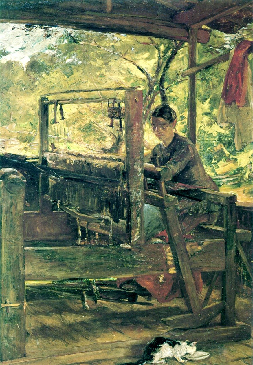 田纳西州的织工，约 1885 年（布面油画） 作者 伊丽莎白·诺瑟斯