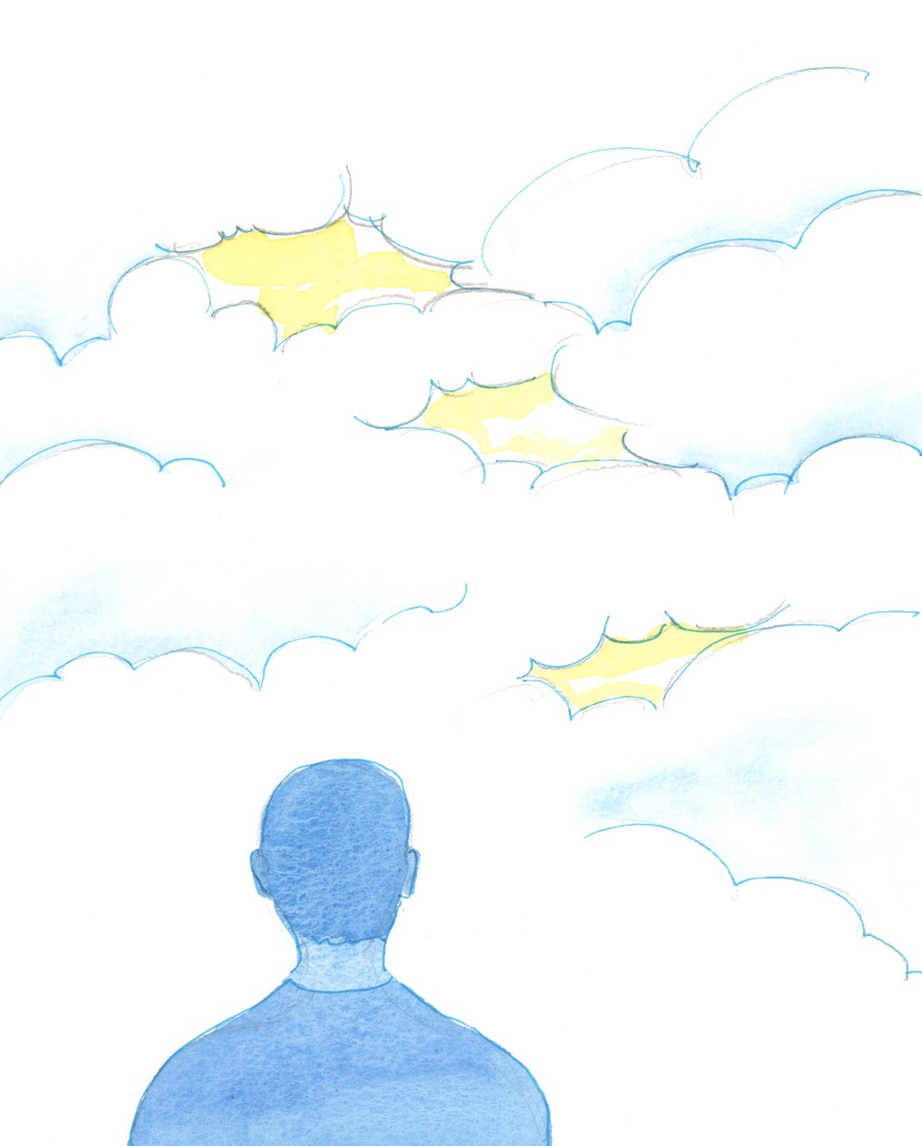 每个真正在沉思中经历上帝并能够描述这些事情的人都像是一个人，通过“云”中的缝隙瞥见了明亮的景象，这是“神圣的生命和永恒” 作者 伊丽莎白王
