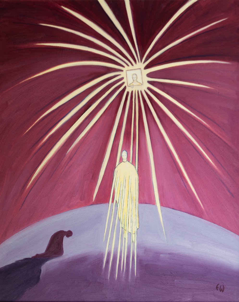 我们的父神透过他所启示的人，派遣我们基督，2001年（船上的油） 作者 伊丽莎白王