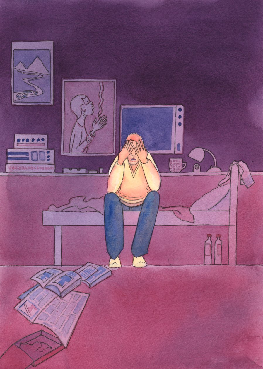 上帝从天上看到我们的每一个思想，言行，2004年（纸上写有水） 作者 伊丽莎白王