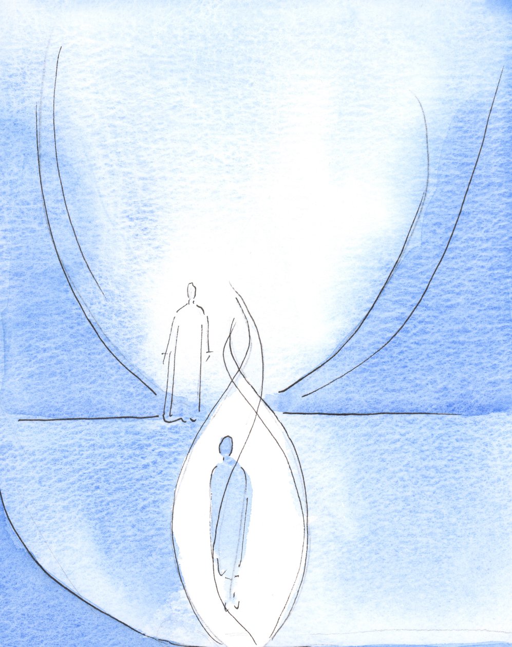 如果我们生活在“基督里”，我们就如同被烛光般笼罩在他的圣灵中，通过圣灵的光和能力，升到天堂的边缘，升到基督和无形的父身上，2003年（w - c在p 作者 伊丽莎白王