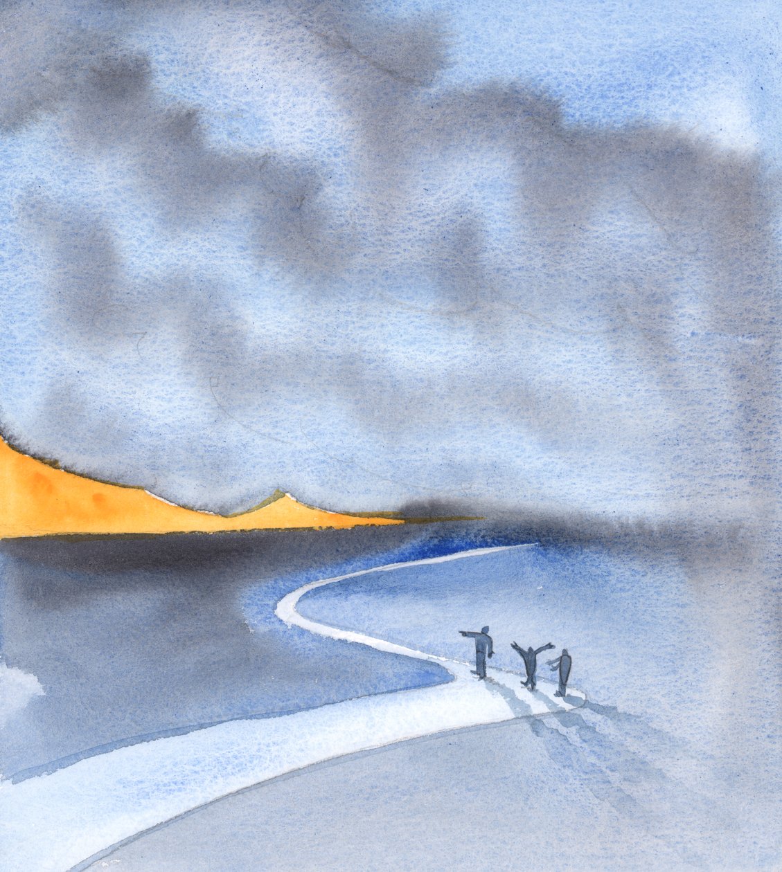 很久以前，在基督降临人世之前，人们就在寻找神迹和奇迹，渴望得到上帝存在的证据，或者上帝的本性和愿望，2005 年（纸上水彩画） 作者 伊丽莎白王