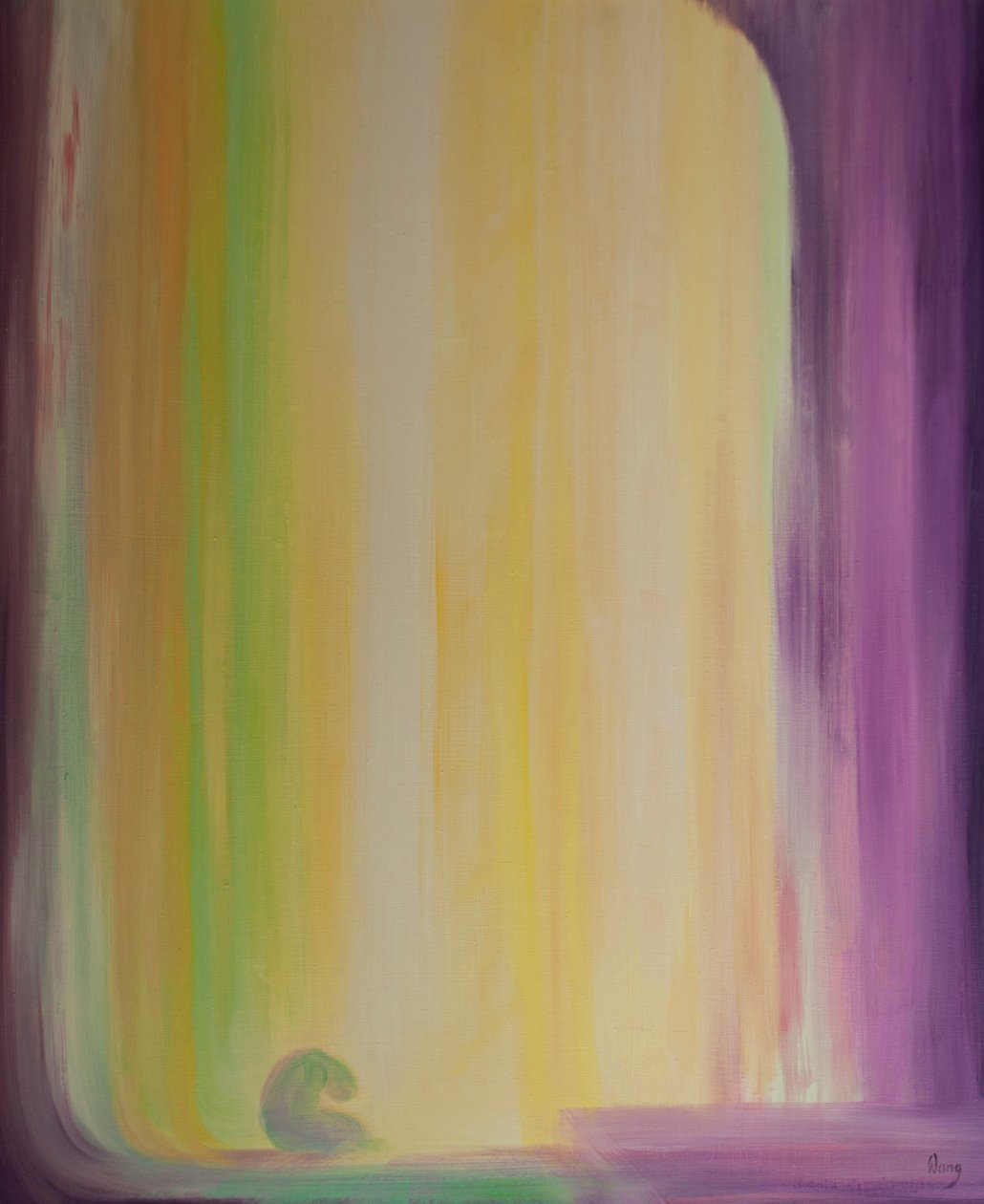 我们的守护天使在接受圣餐后，我们敬拜基督时与我们一起祈祷，2000年（船上有油） 作者 伊丽莎白王