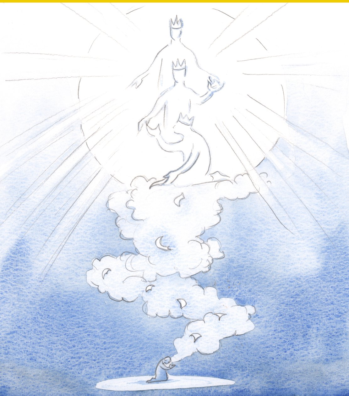 我们对他人的祈祷像在香云上升起的香云升上天堂，献给三位一体的上帝，上面写着我们亲爱的所有人的名字，2000年（纸上写有w - c） 作者 伊丽莎白王