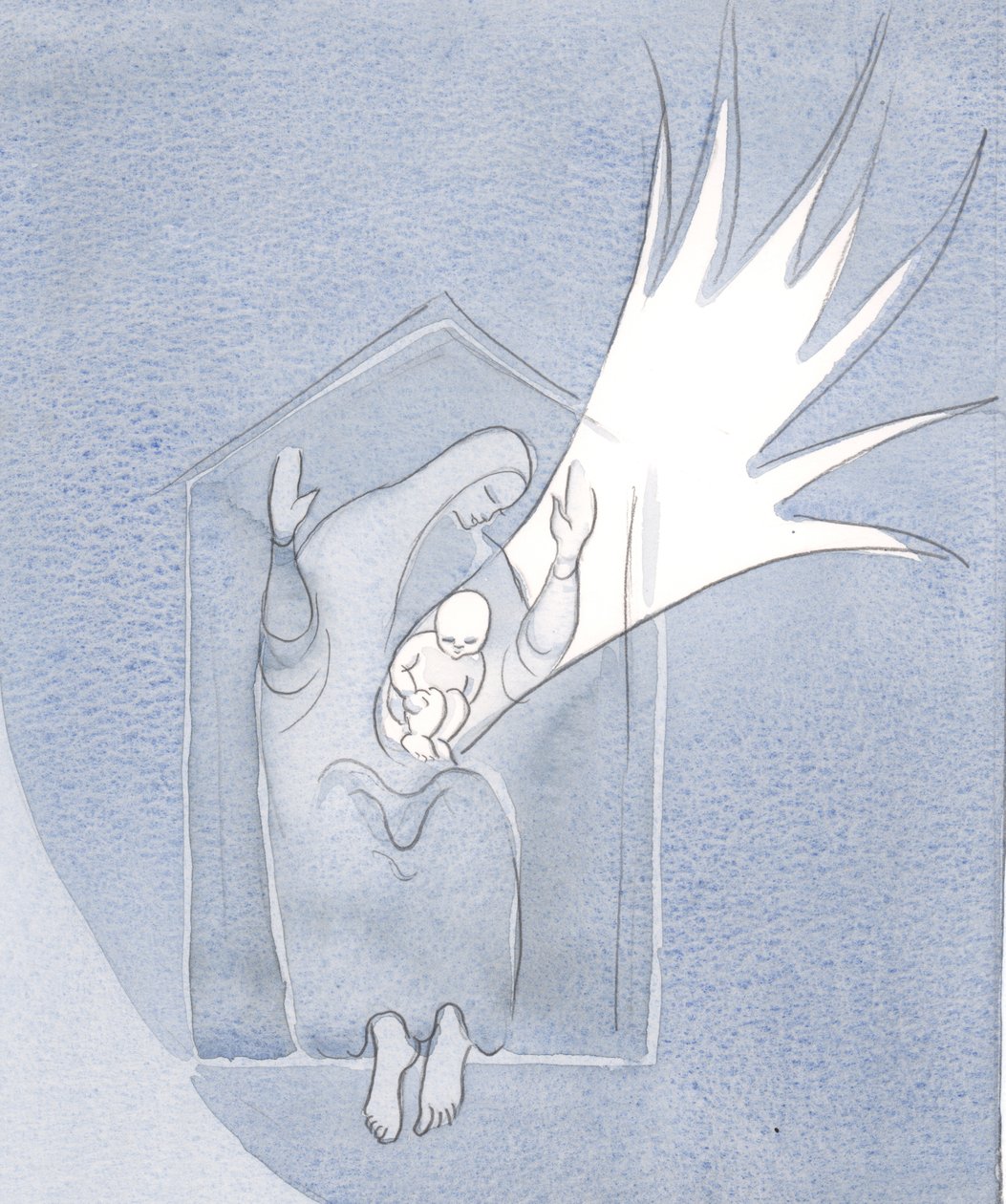 圣母玛利亚是“圣殿”？她的子宫里生了上帝的儿子，并且永远被尊敬，2001年（纸上写真） 作者 伊丽莎白王