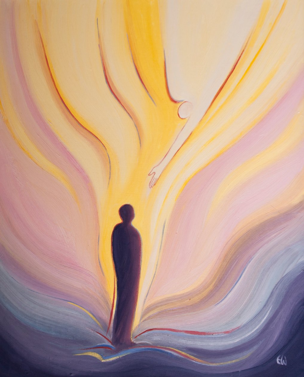 圣灵就像来自天堂的火，带给我们他的爱，纯正，智慧和力量，2002年（船上有油） 作者 伊丽莎白王