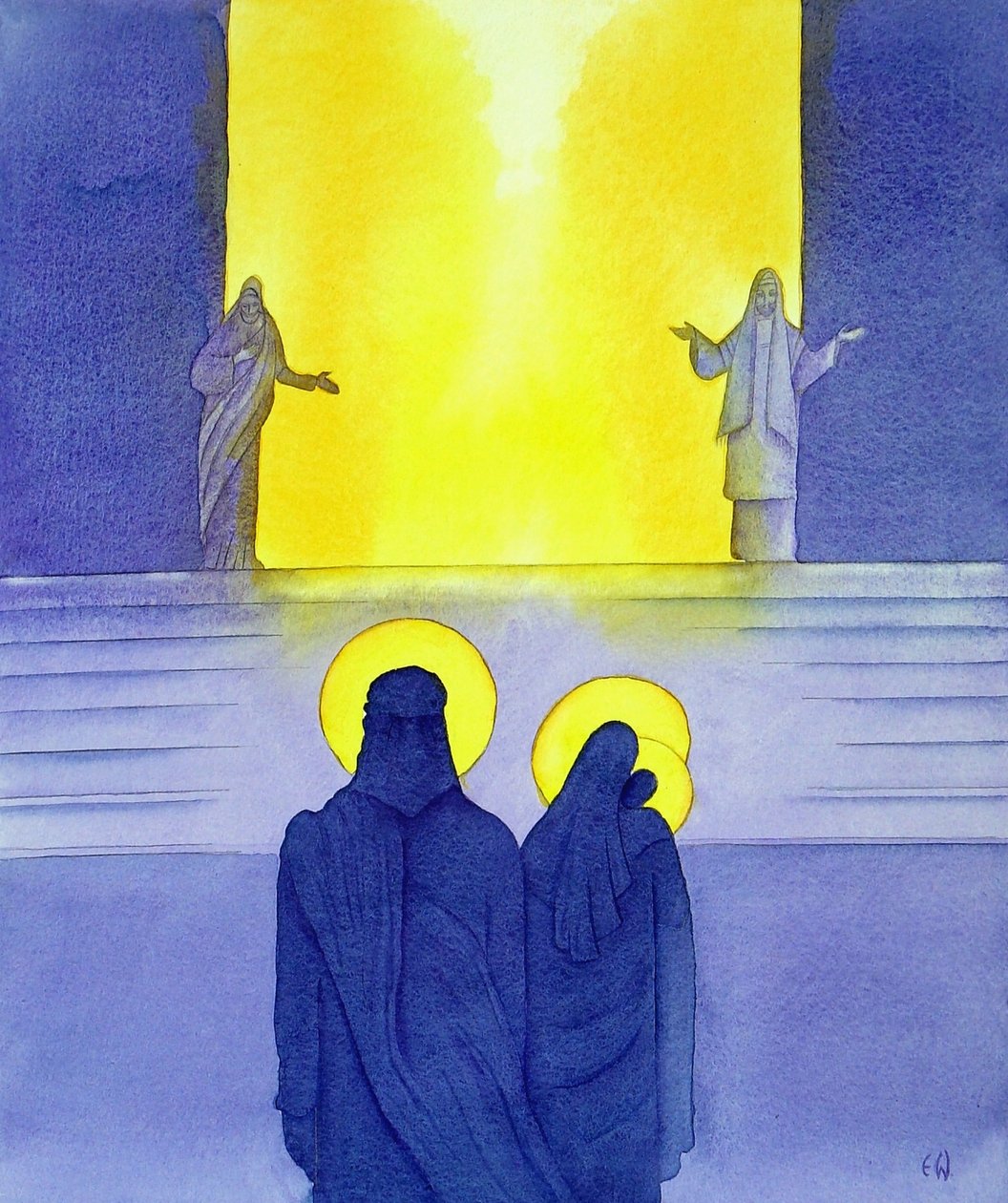 在圣殿中的演讲，2001年（带纸的w - c） 作者 伊丽莎白王
