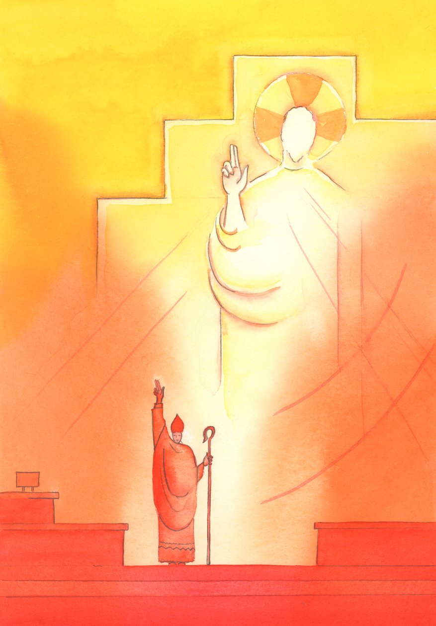 通过每位与教皇交往的主教，父神使我们成圣，教导并引导我们，2002年（纸上有字） 作者 伊丽莎白王