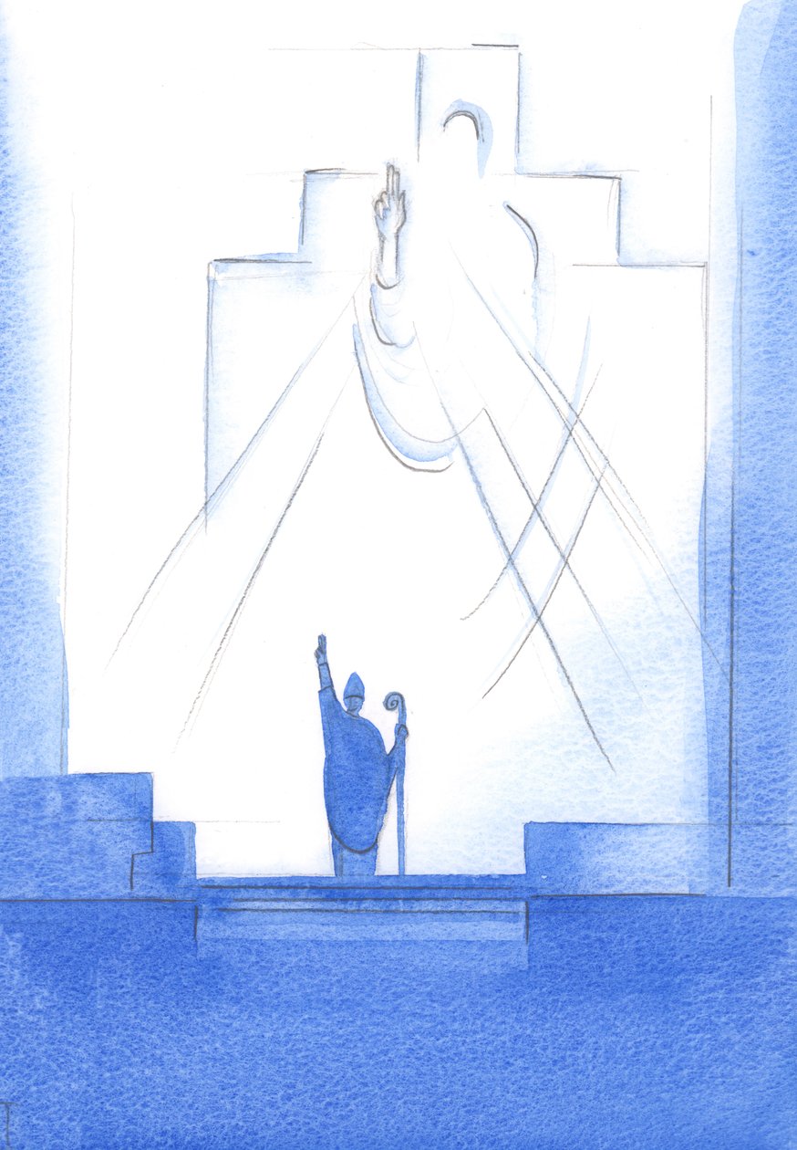 通过每位与教皇交往的主教，父神使我们成圣，教导并引导我们，2002年（纸上有字） 作者 伊丽莎白王