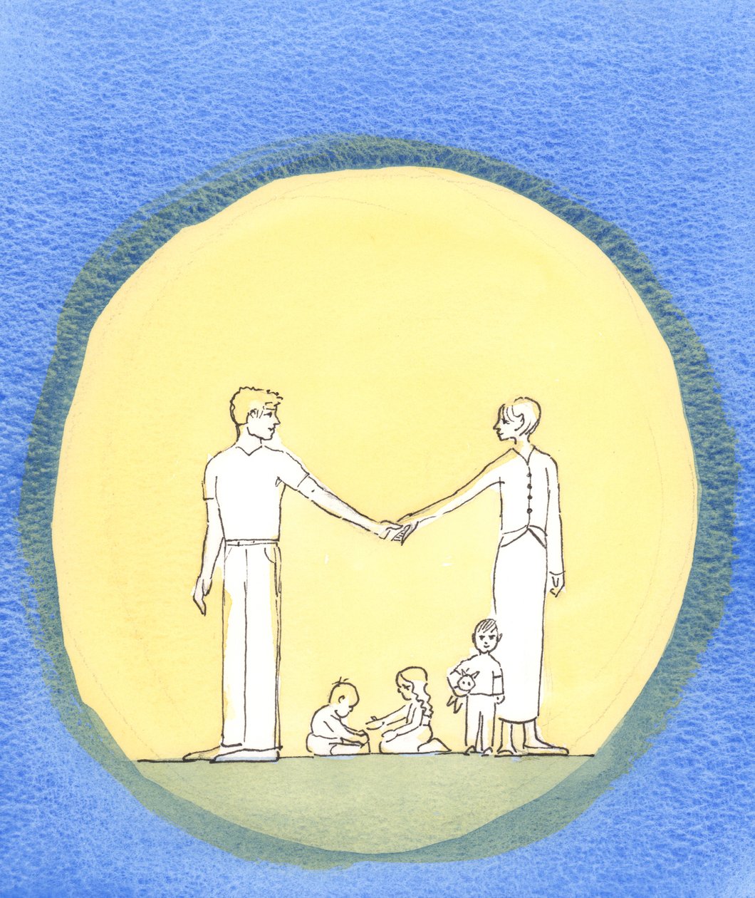 一对已婚夫妇真正彼此爱着并且爱上帝的地方，他们想遵行他的遗嘱，2002年（纸上写真） 作者 伊丽莎白王