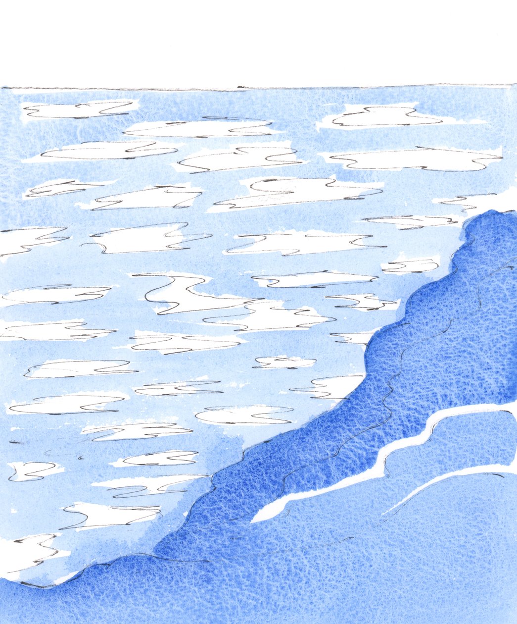 无论天主教徒在哪里试图教导、组织、计划、开展活动，或在生活中不敬畏基督或不爱基督，基督真正存在于圣餐礼中，2004 年（纸面水彩画） 作者 伊丽莎白王