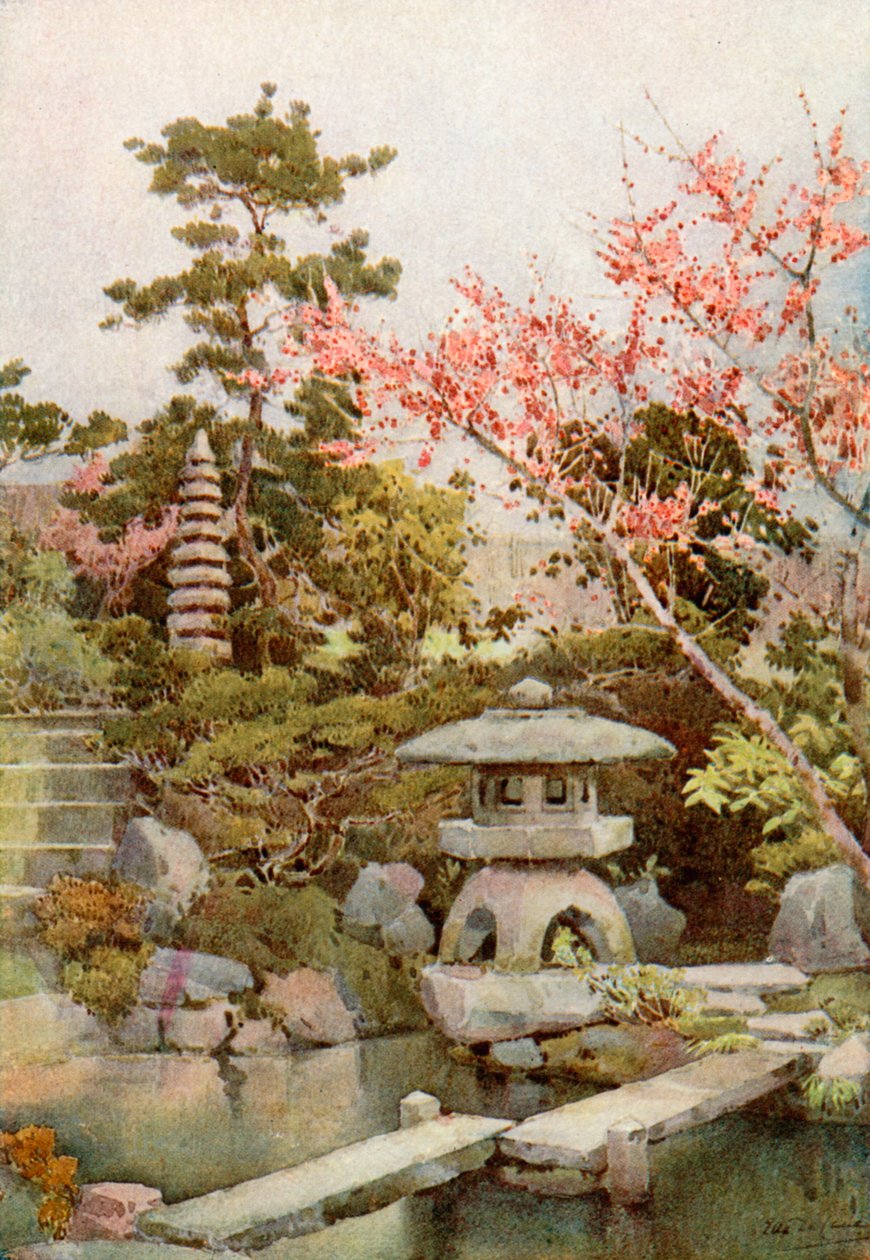 古老的花园（彩色平版） 作者 艾拉·杜甘蔗