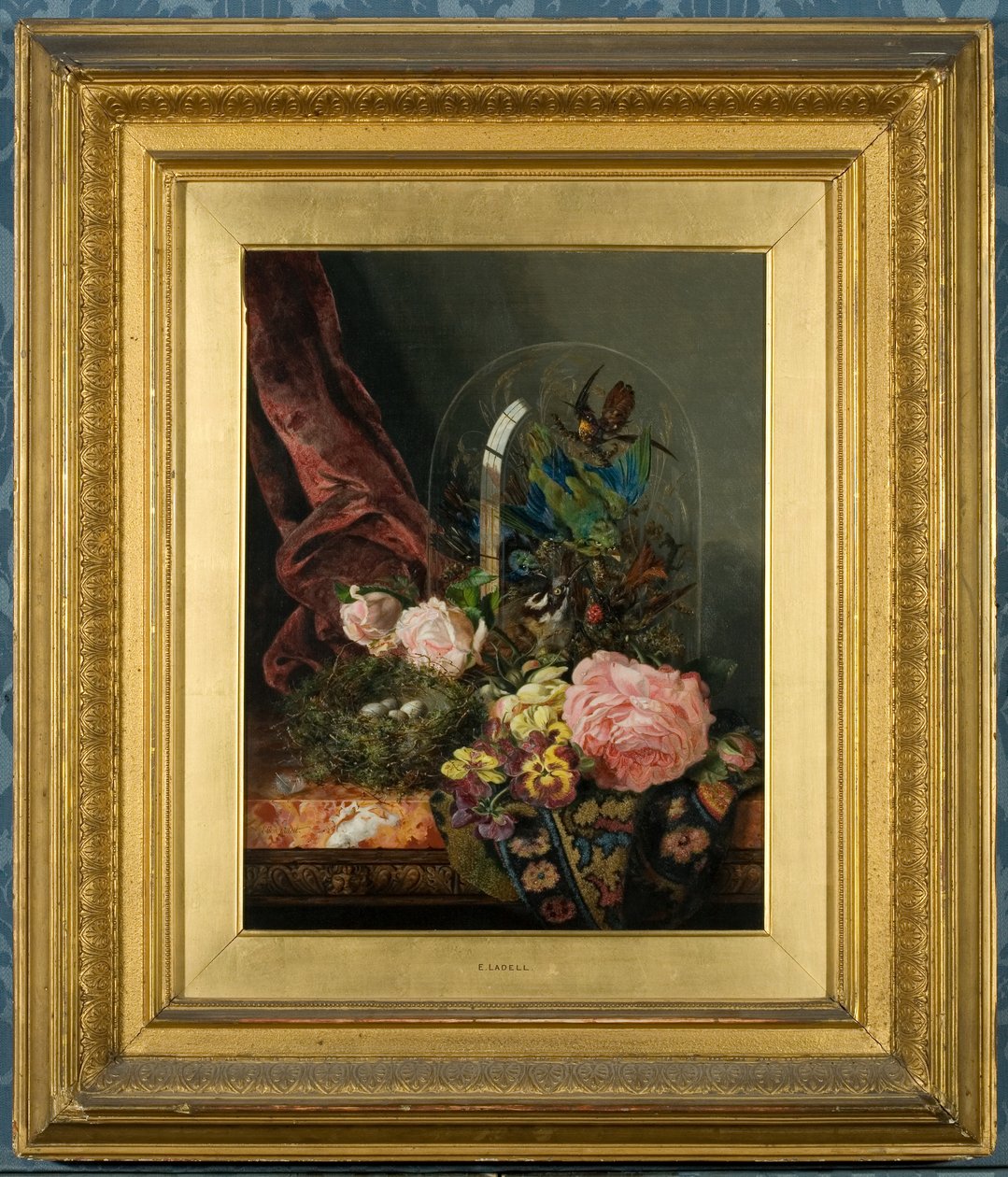 玫瑰与静物（布面油画） 作者 埃伦·拉德尔