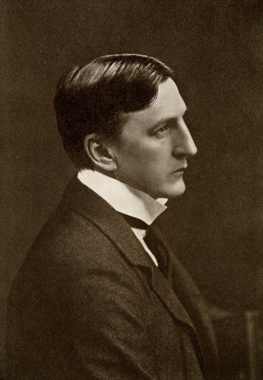 英国作家阿尔弗雷德·爱德华·伍德利·梅森（Alfred Edward Woodley Mason），1910年。 作者 埃利奥特和弗莱
