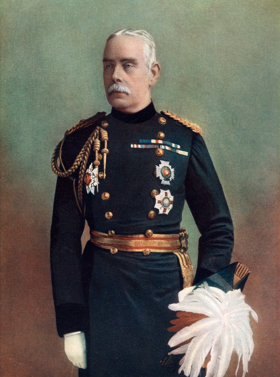 1902年，约翰·卡斯特尔·麦克尼尔爵士少将，埃奎里·埃米尔·女王。 作者 埃利奥特和弗莱