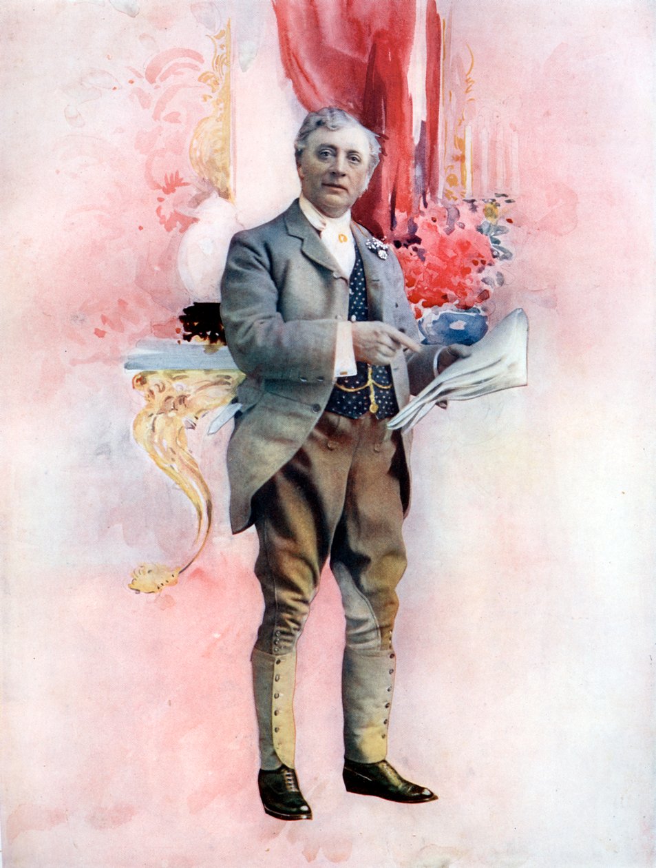 查尔斯·格罗夫斯（Charles Groves），《老花小姐》，摄于c1902年。 作者 埃利斯和沃勒里