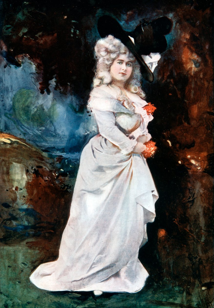 康妮·埃迪斯（Connie Ediss）《银拖鞋》，c1902 作者 埃利斯和沃勒里