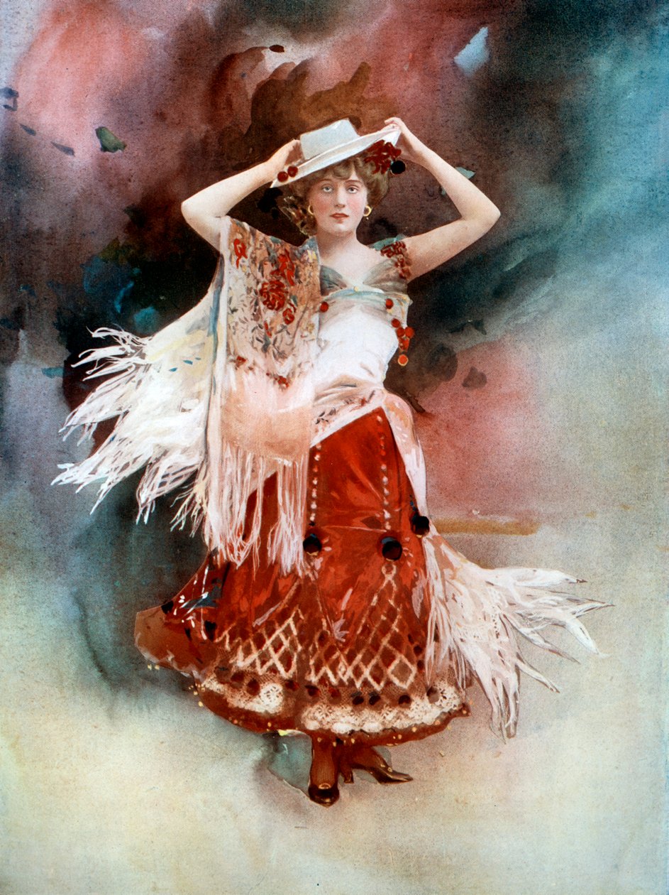 《凯蒂·格雷》中的埃维·格林（Evie Greene），c1902年。 作者 埃利斯和沃勒里