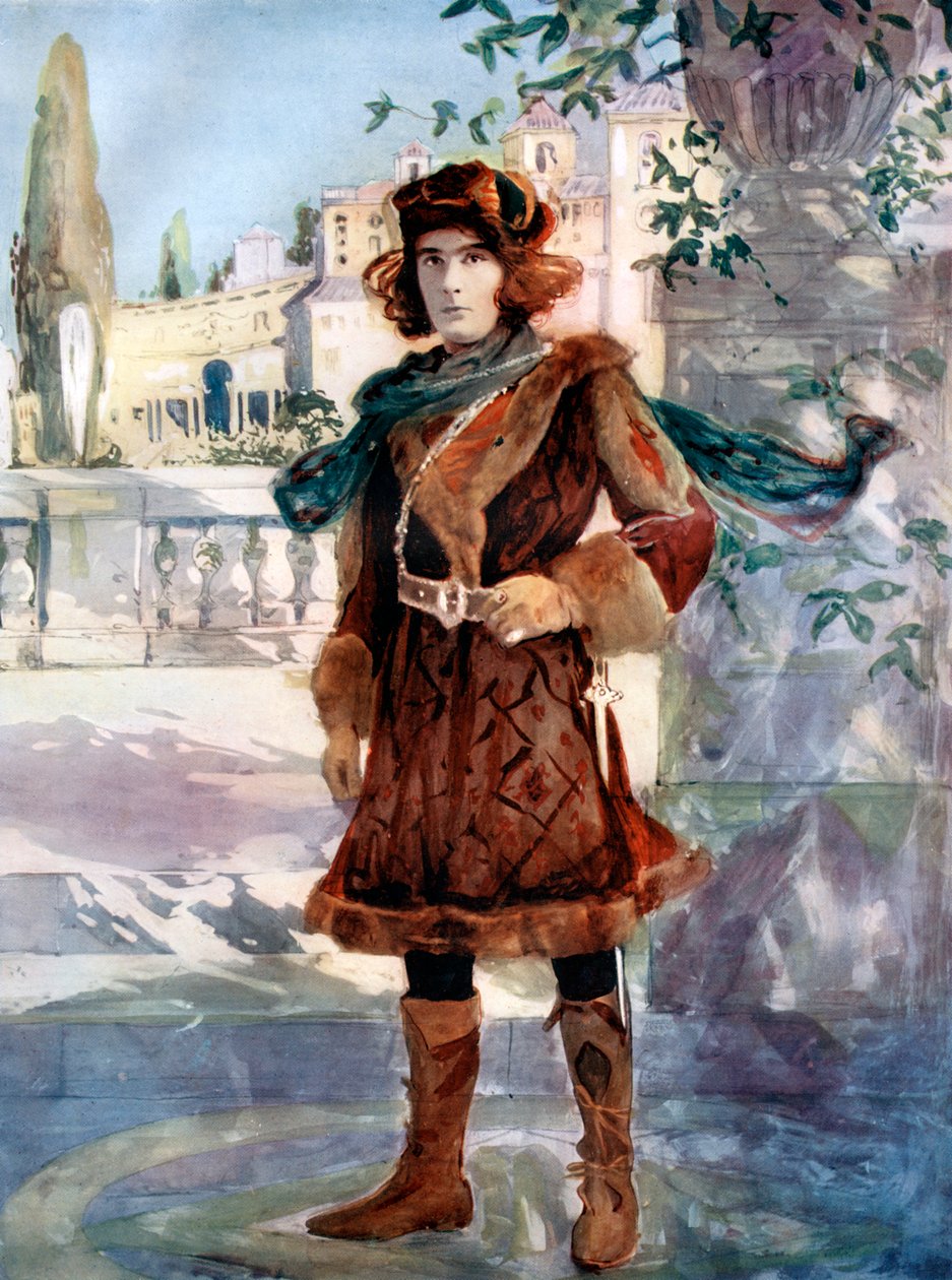 亨利·布罗德里布·欧文（Henry Brodribb Irving），c1902年。 作者 埃利斯和沃勒里