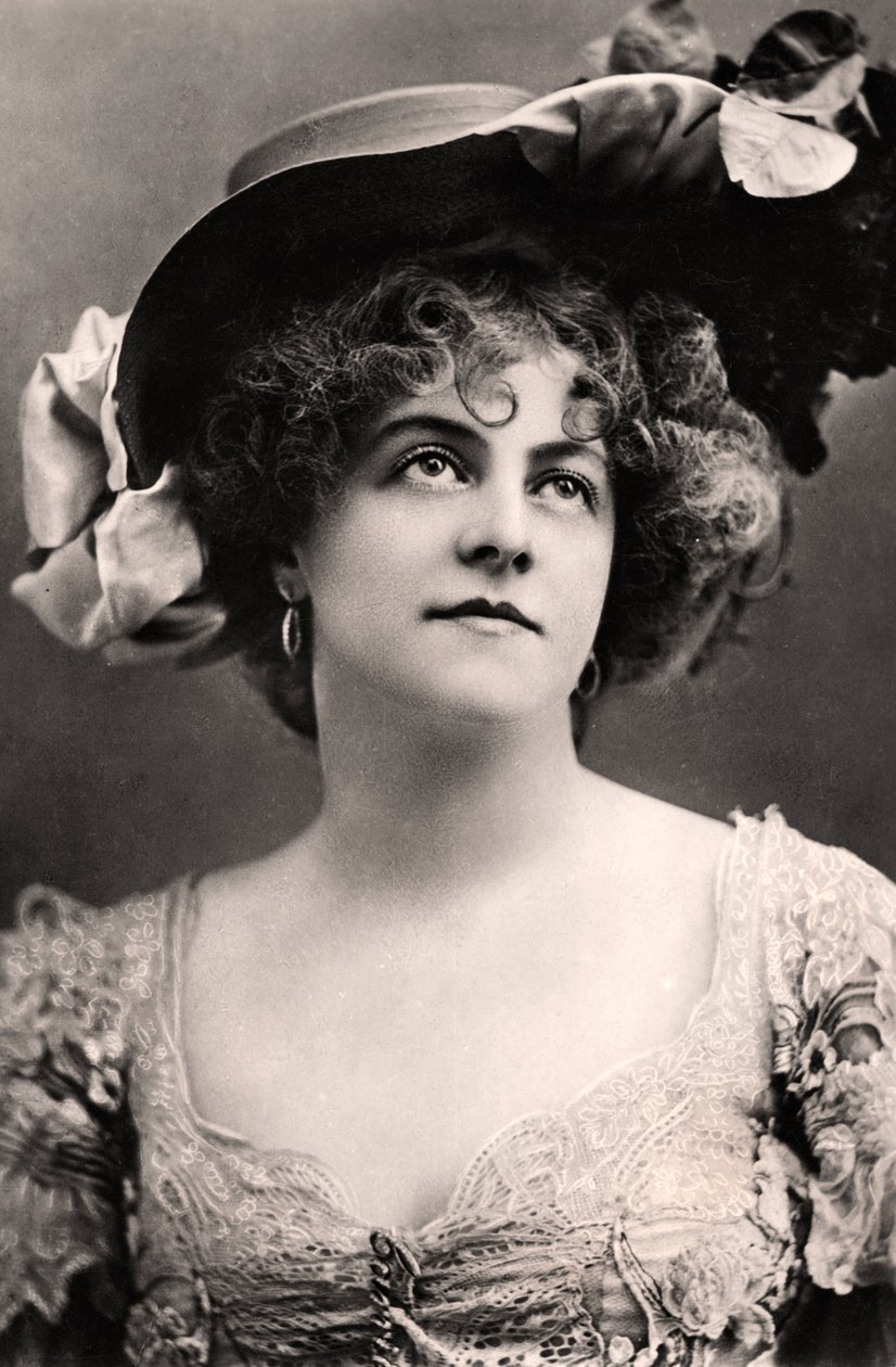 玛丽·斯图霍尔姆（Marie Studholme）1875-1930，英国女演员，1907年。 作者 埃利斯和沃勒里