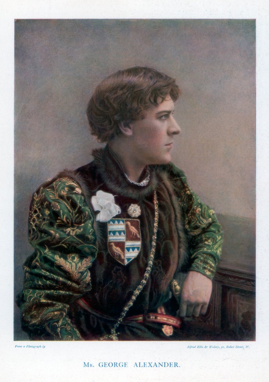 1901年，英国演员兼剧院经理乔治·亚历山大爵士（Sir George Alexander）。 作者 埃利斯和沃勒里