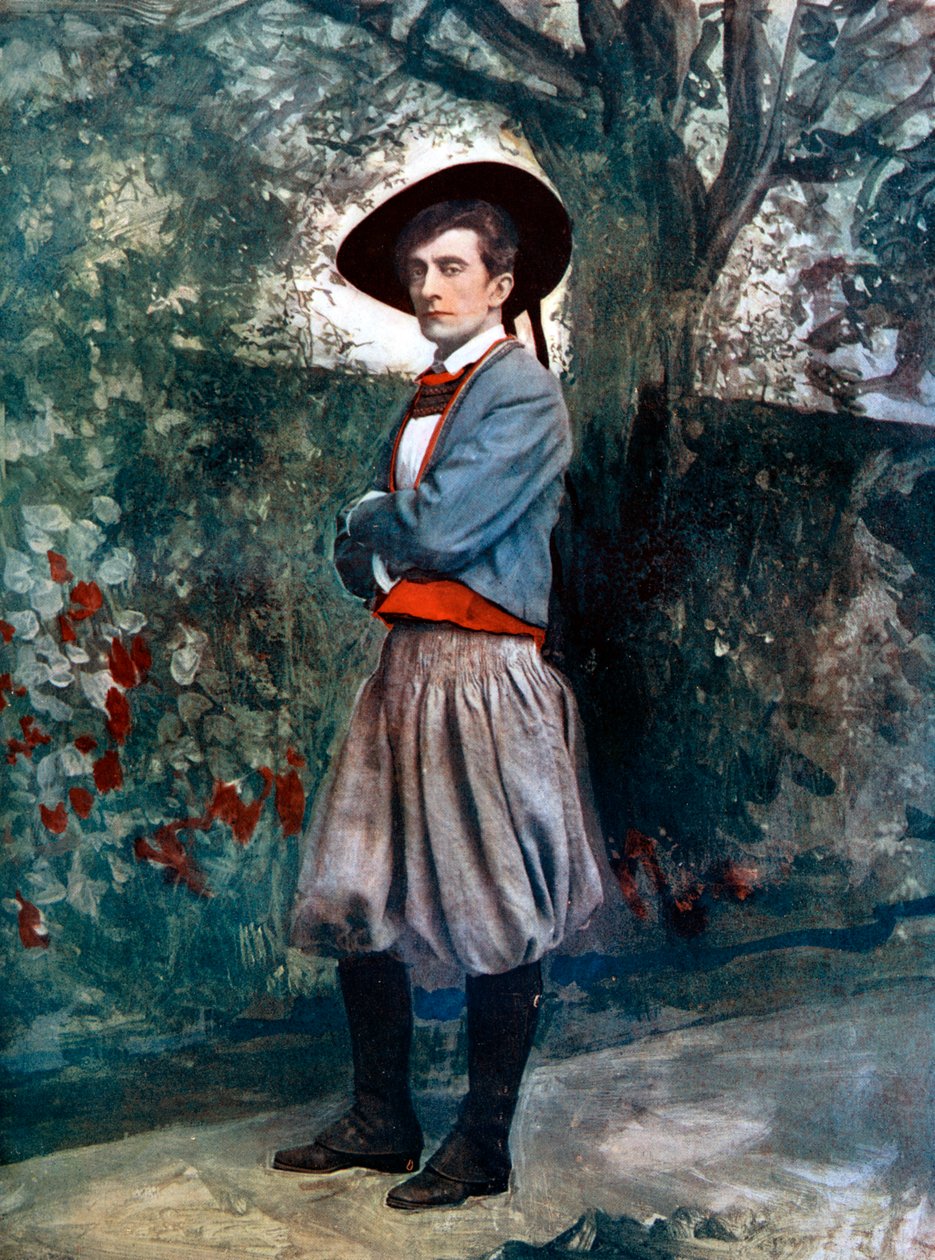 约翰斯顿·福布斯·罗伯逊爵士（Sir Johnston Forbes-Robertson）在《犹大圣餐》，1902年。 作者 埃利斯和沃勒里
