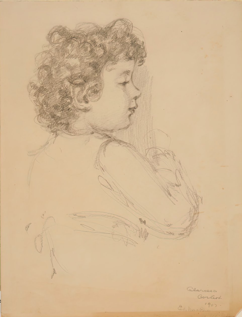 克拉丽莎，1909年。 作者 埃尔默·利文斯顿·麦克雷
