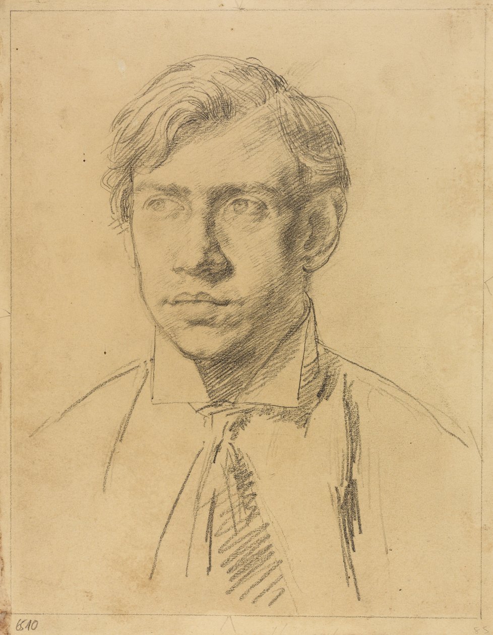 德文特-利斯肖像，约 1910-11 年（纸上铅笔画） 作者 艾尔西·麦克诺特（Elsie McNaught）