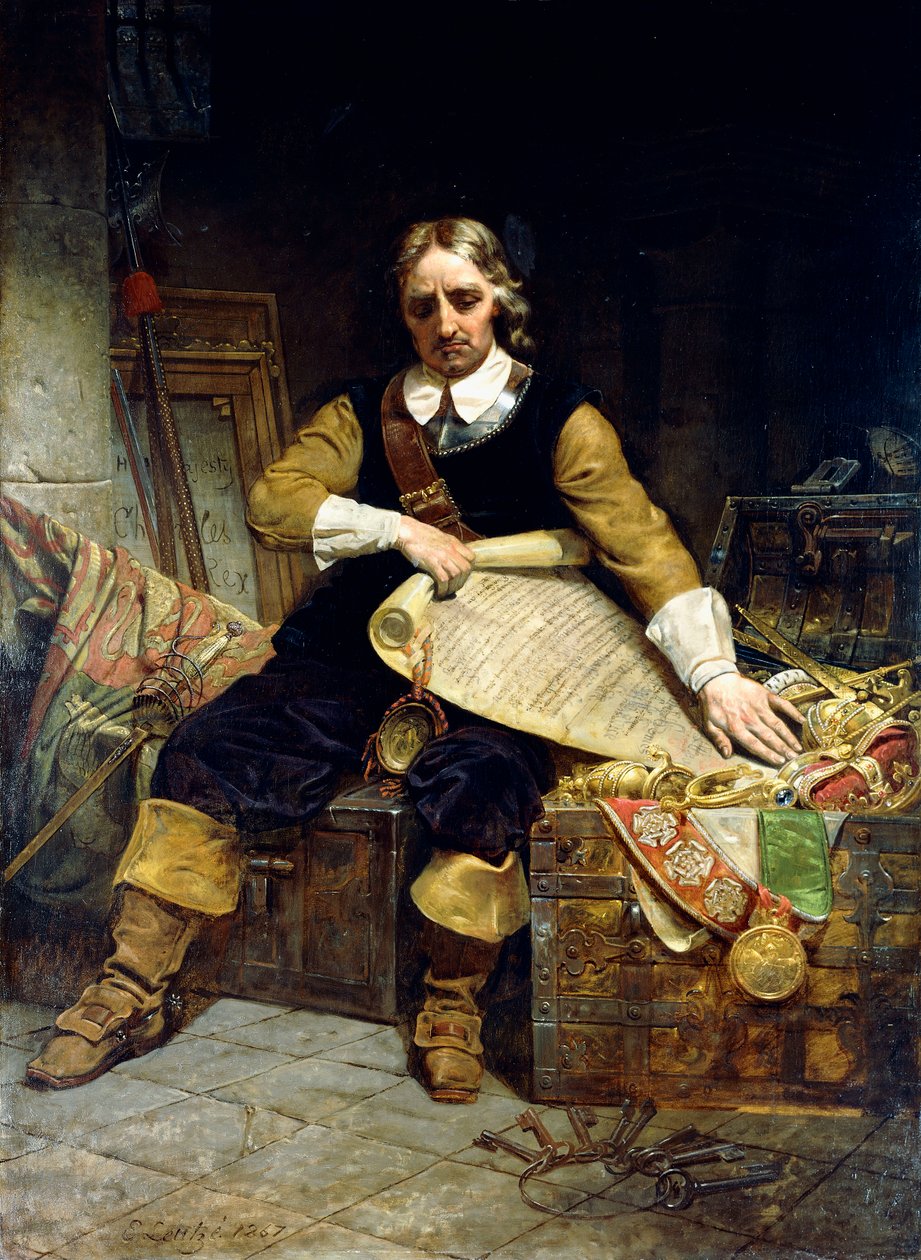 奥利弗·克伦威尔（Oliver Cromwell），1867年 作者 伊曼纽尔·戈特利布·洛伊茨