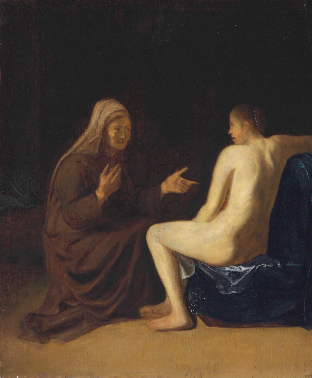 德语: Sitzender Akt (Vertumnus und Pomona) Vertumnus 和 Pomona 作者 伊曼纽尔·德·威特