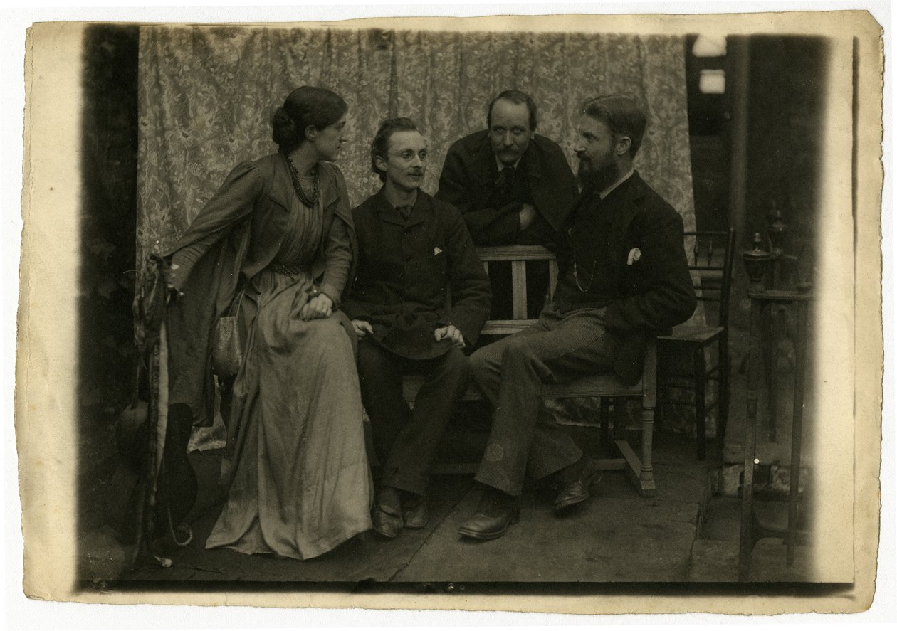 梅·莫里斯（May Morris），HH斯帕林（HH Sparling），埃默里·沃克（Emery Walker）和乔治·伯纳德·肖（George Bernard Shaw） 作者 埃默里（Emery）和布托（Boutall）沃尔特·沃克（Walter Walker）