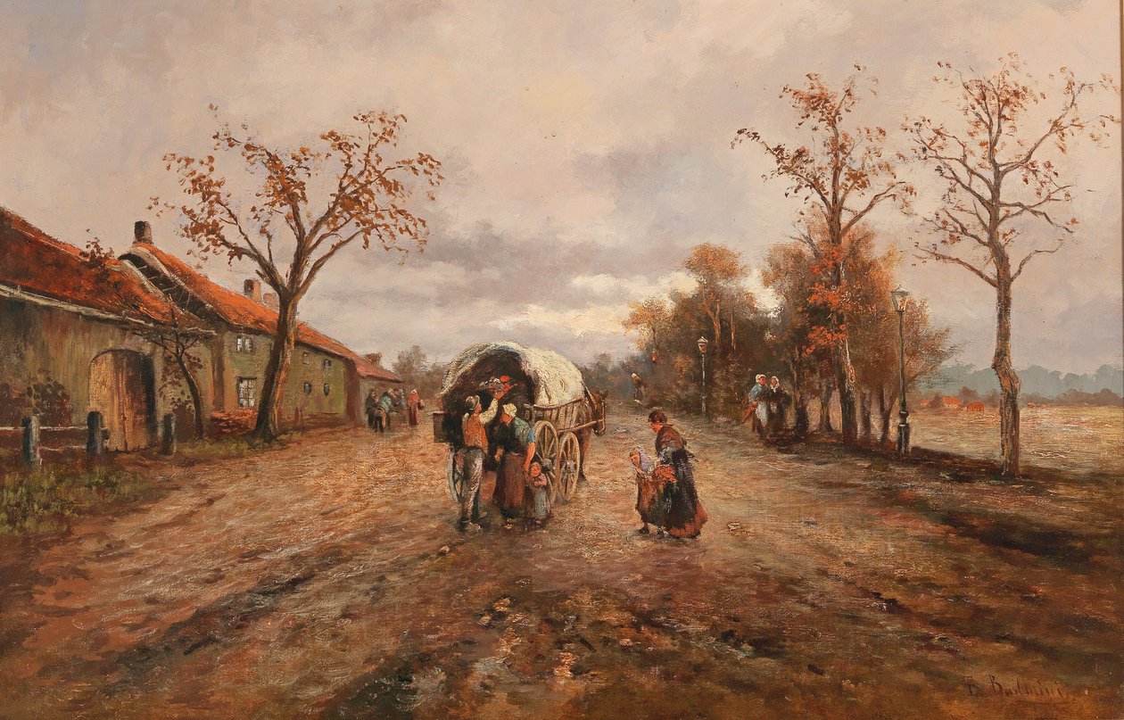 在乡村公路上 作者 埃米尔·巴巴里尼（Emil Barbarini）