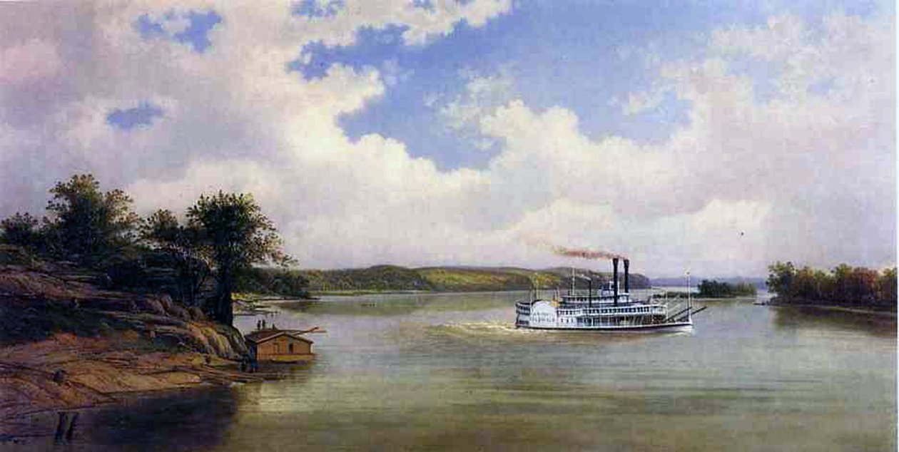 汽船，1881年 作者 埃米尔·博特
