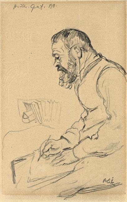 费迪南德·霍德勒绘制日内瓦1911n 作者 埃米尔·奥尔里克（Emil Orlik）