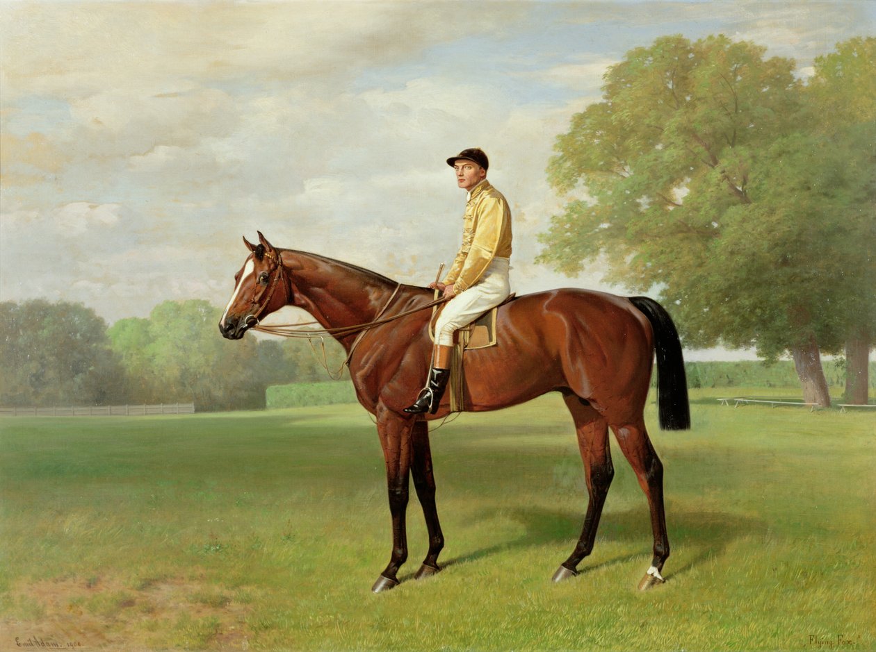 飞狐，1899年德比的获胜者，1899年（详见188213） 作者 埃米尔·亚当