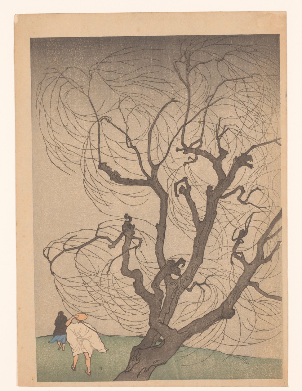 风中的树
Ein Windstoss 作者 埃米尔·奥尔里克（Emil Orlik）