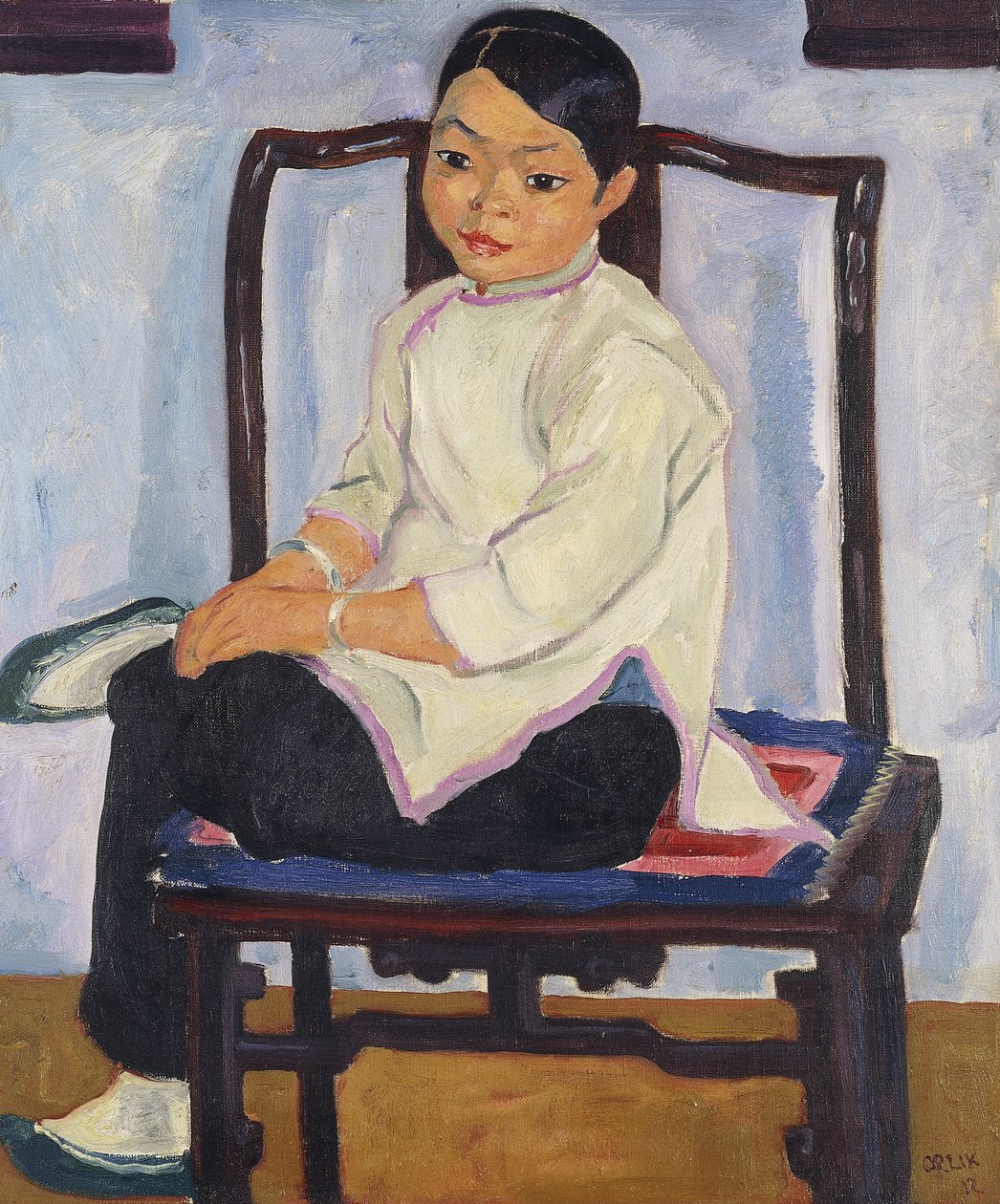 中国女孩中国女孩，1912年 作者 埃米尔·奥尔里克（Emil Orlik）
