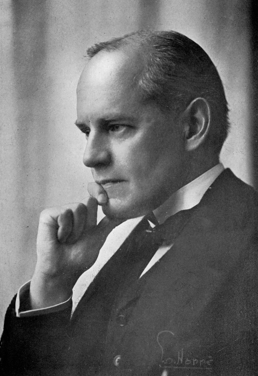 约翰·高斯沃西（John Galsworthy），英国小说家和剧作家，1913年。 作者 埃米尔·奥托·霍普