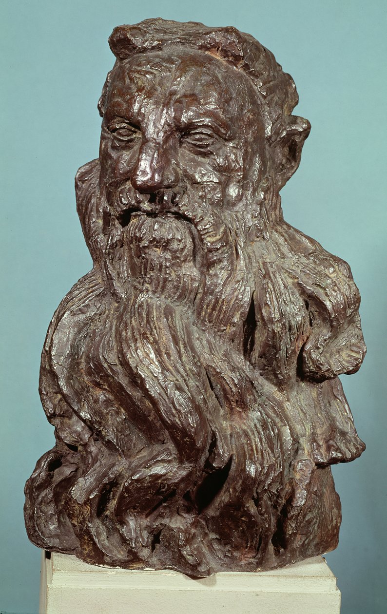 奥古斯特罗丹的胸围（1840-1917）1909年（青铜） 作者 埃米尔·安托万·鲍德尔