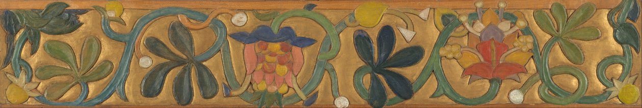 董事会饰以卷须和鲜花 作者 埃米尔·伯纳德（Emile Bernard）