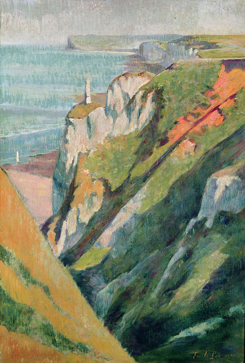 悬崖和大海 作者 埃米尔·伯纳德（Emile Bernard）