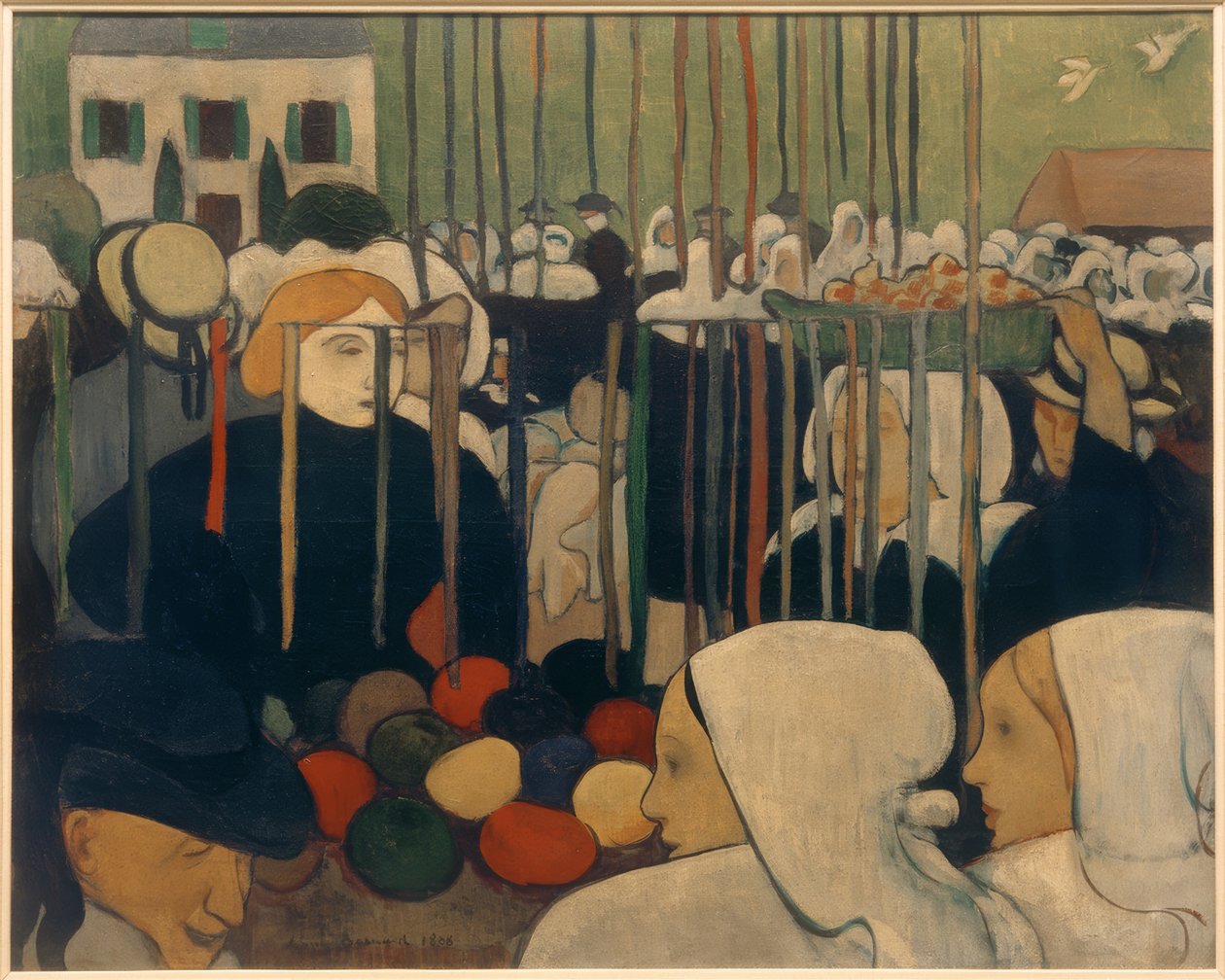 丝带女售货员 作者 埃米尔·伯纳德（Emile Bernard）