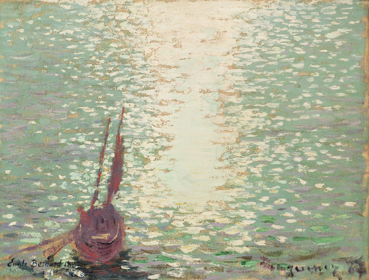 Douarnenez，海上思考，1887年 作者 埃米尔·伯纳德（Emile Bernard）
