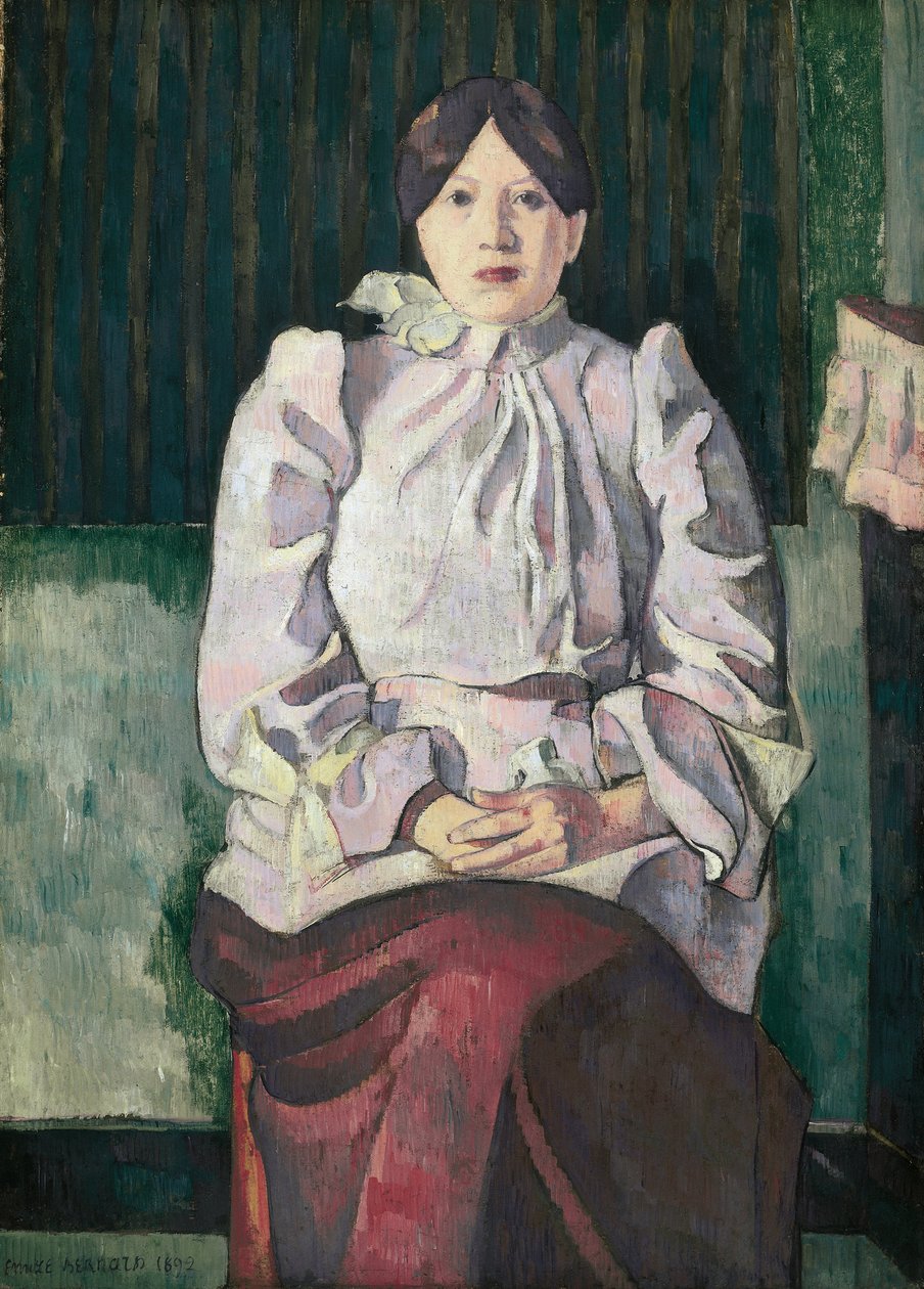 玛丽·勒马森的肖像 作者 埃米尔·伯纳德（Emile Bernard）
