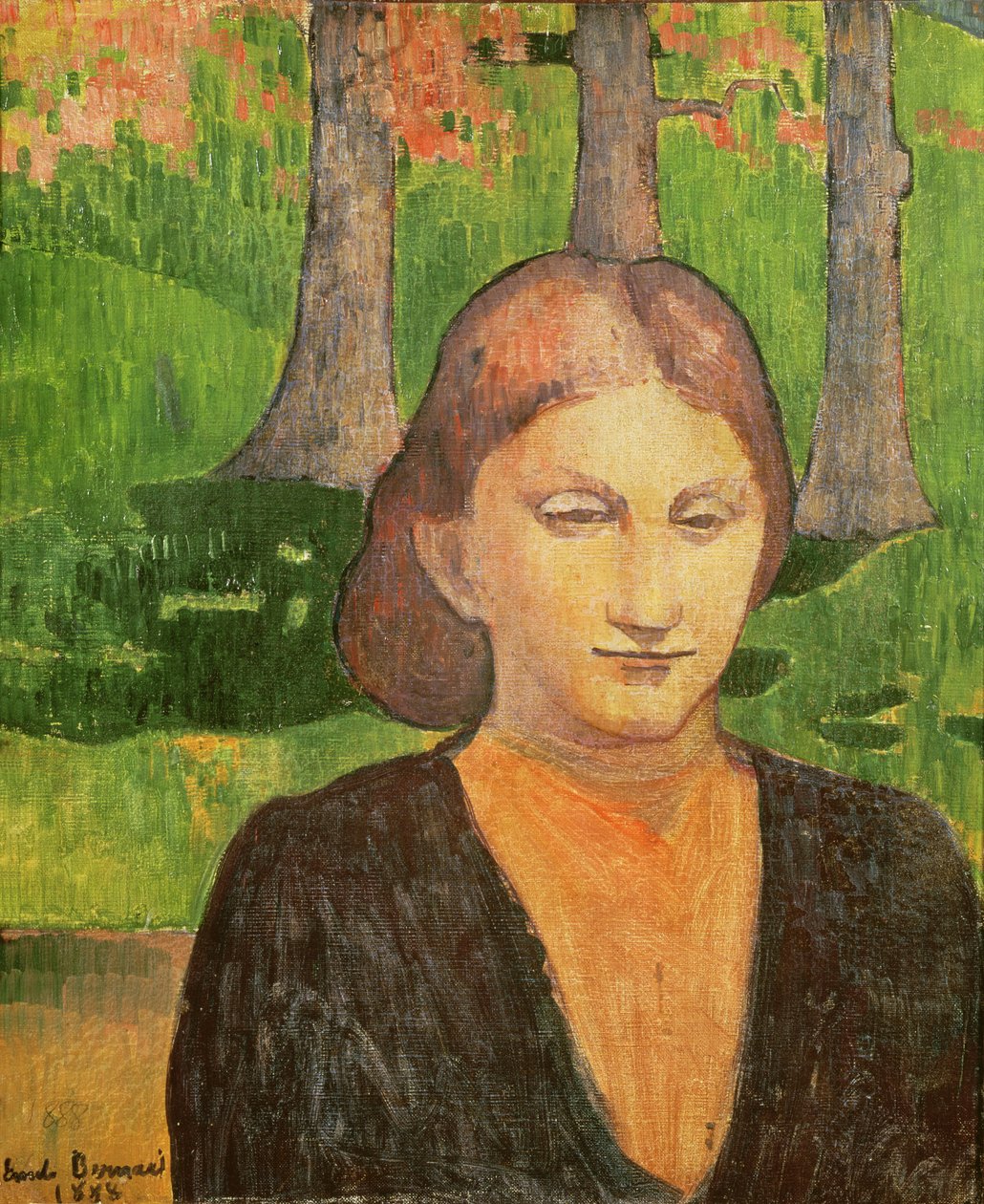 我的妹妹玛德琳的肖像，1888年 作者 埃米尔·伯纳德（Emile Bernard）