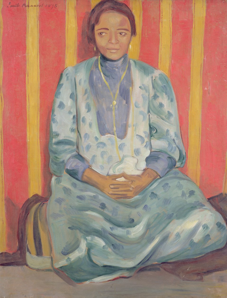 研究1895年黑白混血女人 作者 埃米尔·伯纳德（Emile Bernard）