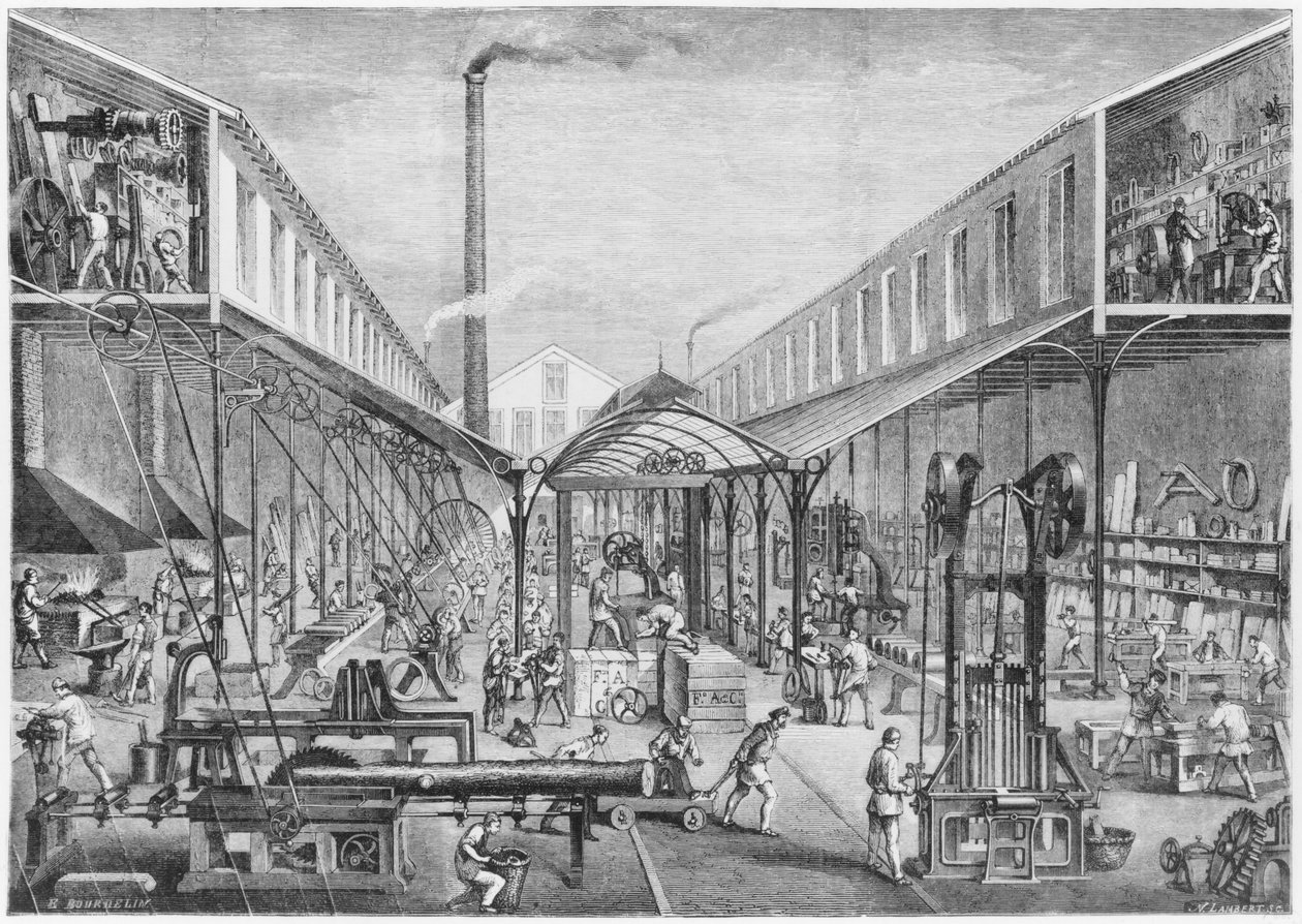 Arbey公司的大型工业，建筑车间，锯木厂和机床 作者 埃米尔·波德林（Emile Bourdelin）