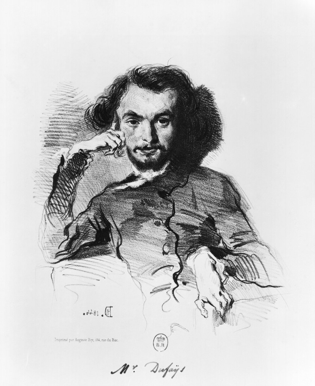 查尔斯波德莱尔（1821-67）1844年 作者 埃米尔·伊西多尔·德罗伊（Emile Isidore Deroy）