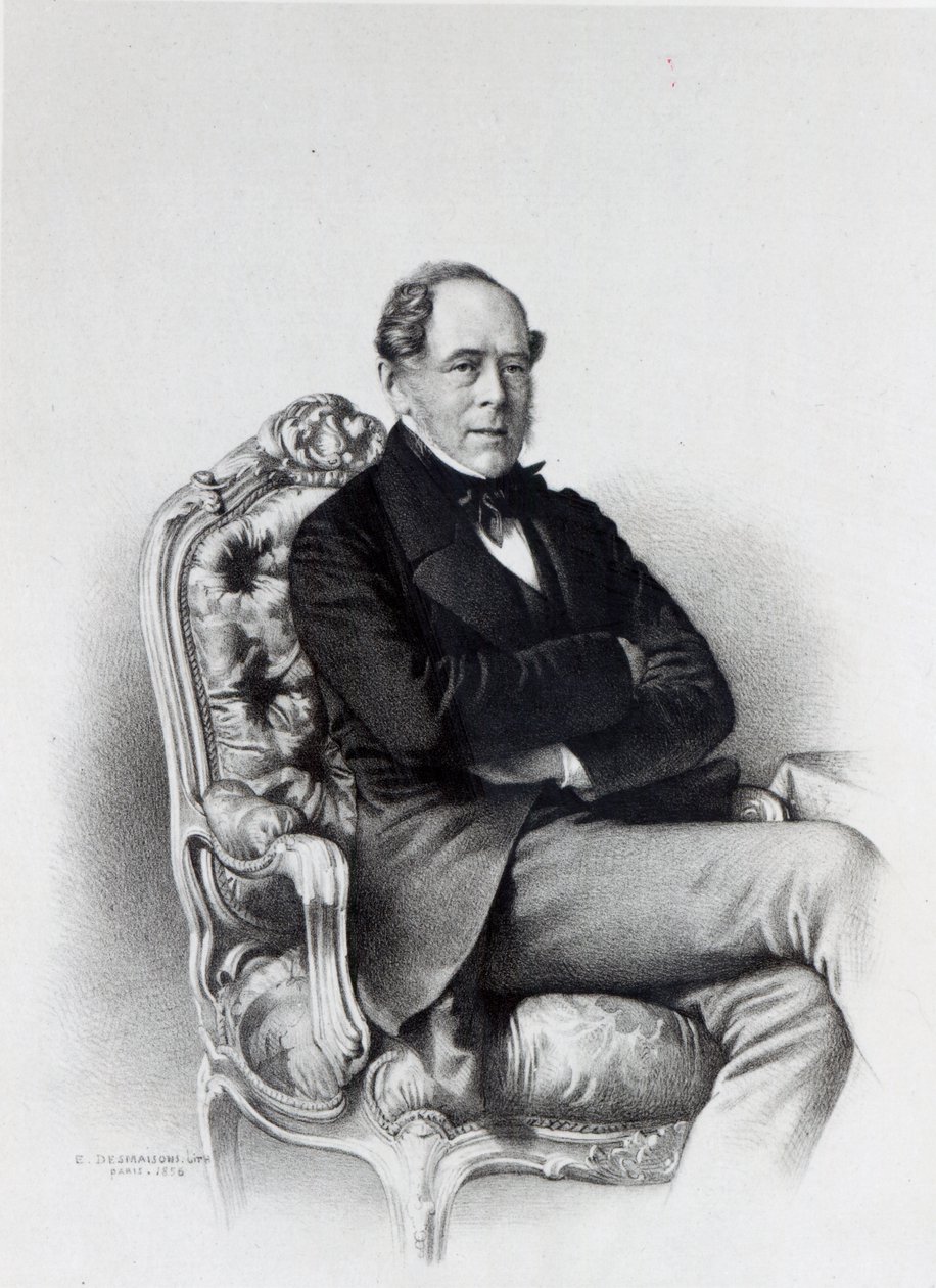 乔治维利耶斯，克拉伦登的第四伯爵，1856年 作者 埃米尔·德斯麦森斯